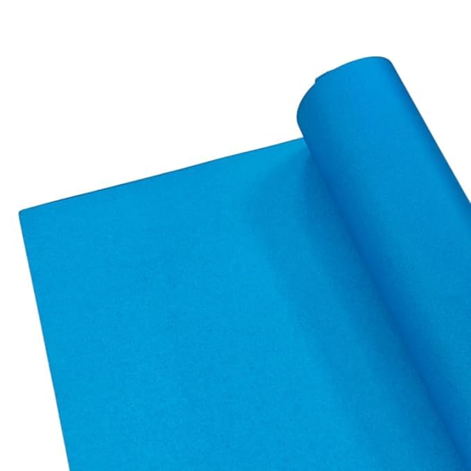 Image of SEJASCOLLECTIONS | Pack of 10 | Light Blue, Bright, A1, BIG / FULL Size, Pastel Sheets / Chart Paper, Used in art and craft, collage, projects, posters etc. Plain / Unrulled, Size: 70x56 centimeters, 200 GSM thickness.