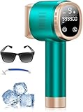 Epilatore Luce Pulsata con Funzione di Raffreddamento a Ghiaccio, Schermo LCD Touch,Modalità di Scorrimento Automatico, Epilatore a Luce Pulsata per Donne e Uomini,Viso, Ascelle, Bikini,Corpo