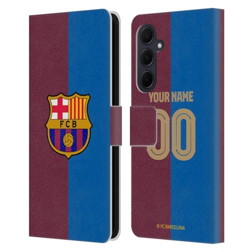 FC Barcelona coque portefeuille Samsung Galaxy A35 5G personnalisable étui rabat cuir