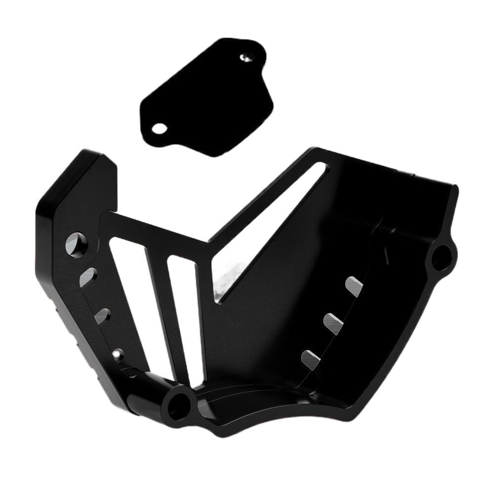 Osłona łańcucha Osłona Czujnika Przedniego Łańcucha Pasuje Do Svartpilen 801 CNC 6061 Aluminiowa Ochrona 16-zębowe Koła Zębate Motocyklowego Łańcucha Ochraniacz(Black)