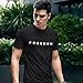 Freedom Shirt – Simple Freedom Text T Shirt for Men & Women Patriotic Men's Tshirts Graphic Tee White Small