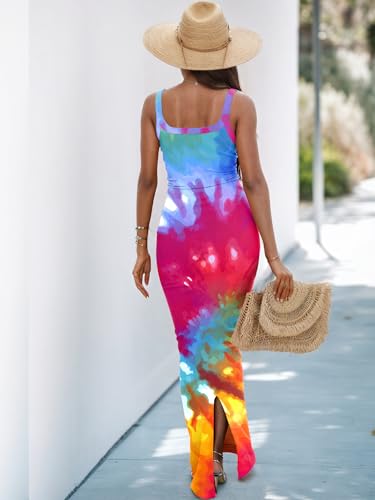 Image of HTD Women Summer Sexy Maxi Bodycon Long Dress Casual Slip Dresses