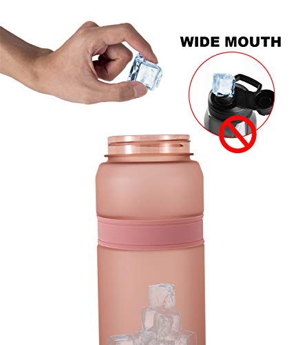 Diller-Water-Bottle-with-Straw-28-or-18-oz-BPA-Free-Plastic-Water-Bottle-with-Leak-Proof-Flip-Top-Lid-for-Gym-Camping-Workouts-Outdoors-Pink-2-18-oz