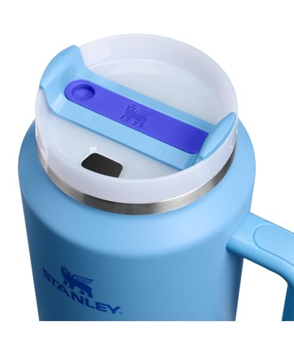 Image of STANLEY Quencher H2.0 Tumbler with Handle and Straw 64 oz | Flowstate 3-Position Lid | Cup Holder Compatible for Travel | Insulated Stainless Steel Cup | BPA-Free | Blue Sky