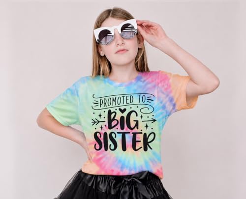 Image of Big Sister Shirts for Girls in My Big Sis Era T-Shirt Oversized Kids Sparkly Graphic Short Sleeve Outfits