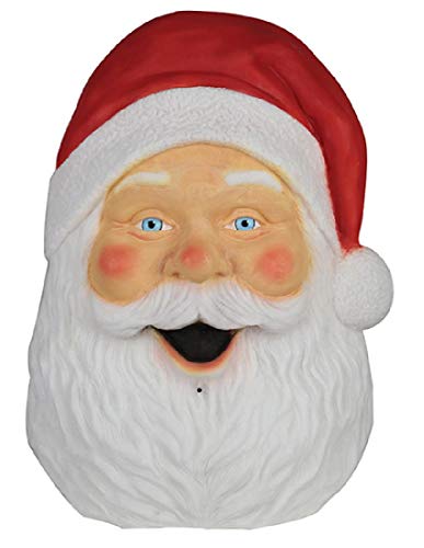 Seasonal Visions 3D Plastic Santa Plaque with Lights and Sound Christmas Decoration Decor Prop