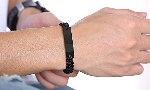 Mprainbow Custom Personalized Morse Code Secrect Message Adjustable Handmade Braided Link Bracelet For Men Women Fantastict Gift For Mom Dad Daughter Son Lover Friends #TOP5