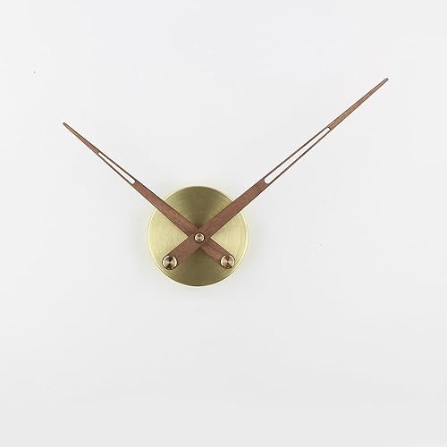 Timelike Manecillas de reloj 3D, reloj de pared grande, agujas de reloj de cuarzo para accesorios de decoración de arte del hogar (dorado-10CM-#1)