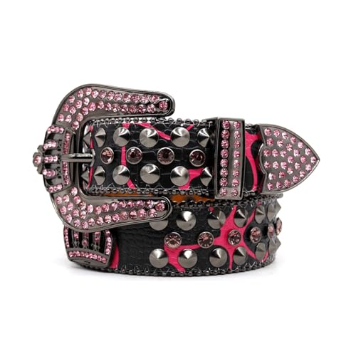 Ceinture PU femme avec boucle ardillon réglable pour jeans