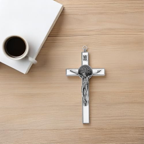 Cruz de pared religiosa vintage con crucifijo clásico de Jesús Inri 7