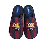 zapatillas andar por casa fc barcelona Lavable en lavadora MARPEN SLIPPERS, Zapatillas de Casa de Rizo Ligeras de Verano Oficiales del FC Barcelona de Fútbol para Hombre o Mujer, Abiertas Blaugranas, Talla 43