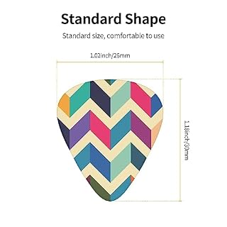 Lot de 12 médiators multicolores en zigzag pour guitare électrique et basse dans une boîte - Les Beatles, Paul McCartney, John Lennon, RIngo Starr, George Harrison Lot de 12 médiators multicolores en zigzag pour guitare électrique et basse dans une boîte – Image 4