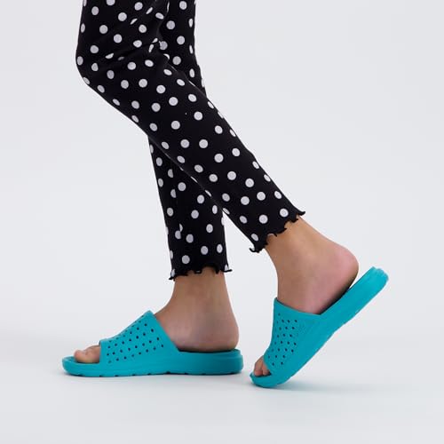 totes Kid's Everywear Ara Slide Sandal: Boy's and Girl's Vented Lightweight and Springy Design, All-Day comfort with a Flexible Waterproof Footbed, Durable Scuff Resistants, Perfect for the Summer 5