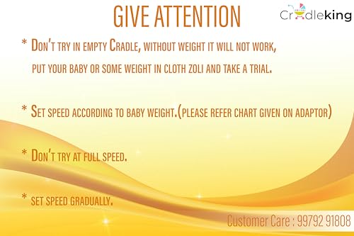 Image of Automatic Cradle Swing Motor Kit for Baby 0 to 3 Years (Automatic Swing Motor Machine Kit Only | Staineless Steel Cradle and Jholi not Including)