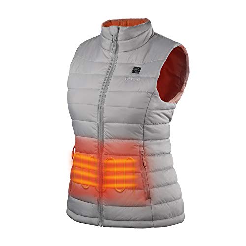 ORORO Women's Lightweight Heated Vest with Rechargeable Battery Pack
