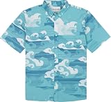 Tori Richard Men's Wavebreak Short Sleeve Button...