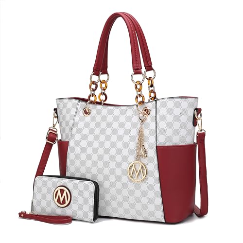 Image of J'OMOR by Mia Tote Bag for Women, Handbag Set with Wallet Top-Handle Bag Vegan Leather Purse