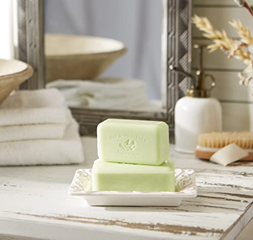 Image of Pre de Provence Artisanal Soap Bar, Natural French Skincare, Enriched with Organic Shea Butter, Quad Milled for Rich, Smooth & Moisturizing Lather, Linden, 5.3 Ounce