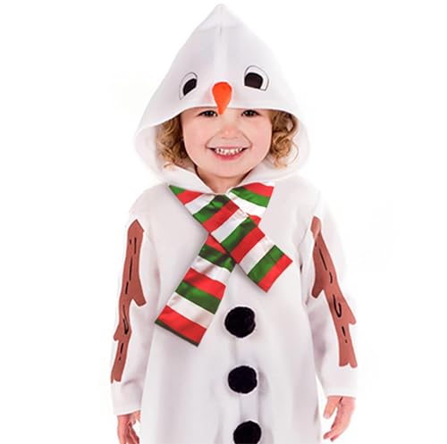 Disfraz completo de muñeco de nieve para niños 3-4 años miniatura 5