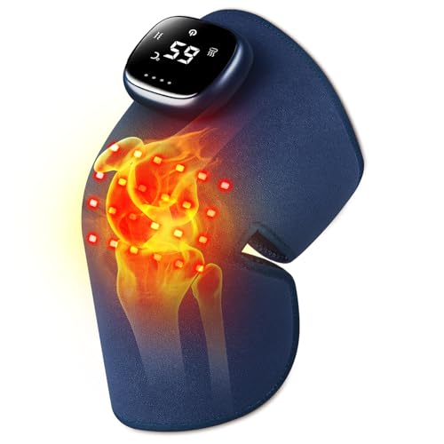 Masajeador de Rodilla con Calor Infrarrojo y Vibración - Rodillera Terapéutica 5 Niveles Calor/8 Modos, Alivio para Hombro, Codo - Azul (Azul-R) Masajeador de Rodilla con Calor Infrarrojo y Vibración - Rodillera Terapéutica 5 Niveles Calor/8 Modos, Alivio para Hombro, Codo - Azul (Azul-R)