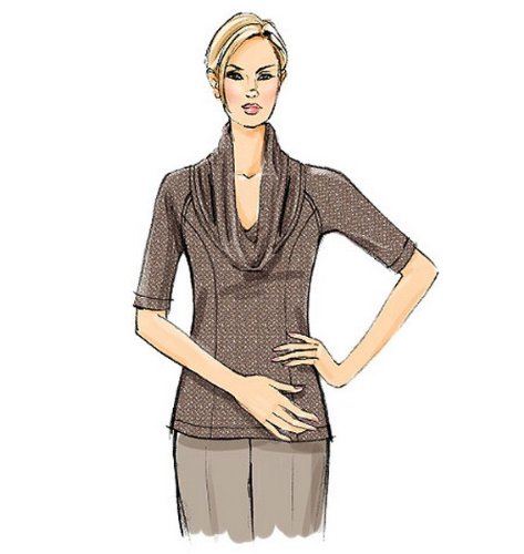 Vogue Patterns V8831 Haut et Tunique Coupe Fluide Flatteuse Tailles E5 - 6