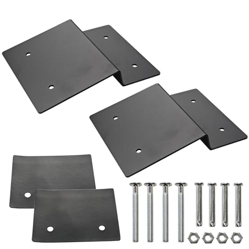 Liramera Steel Shed Ramp Top Kit Create Ramps with 2 8 Planks Heavy Duty Loading Ramp Ends for Lawn Mower Car Trucks Trailer Driveway