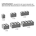 300 Piece Building Bricks Bulk, 6 Size Classic Mixed Building Block Set, Compatible with Lego and Major Brands, Suitable for Boys and Girls Over 6 Years Old (Gray)