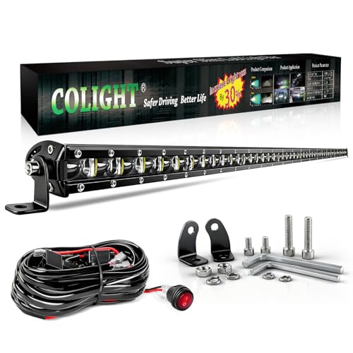 CO LIGHT Led Light Bar Single 50 inch Slim Single...