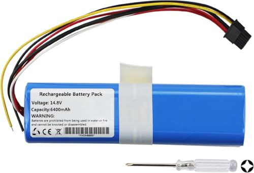 6400mAh Rechargeable Robot Aspiradoras Batería para Cecotec Conga 5090 5490 6090 7090 Robot Vacuum Cleaner with Tools 14.8V
