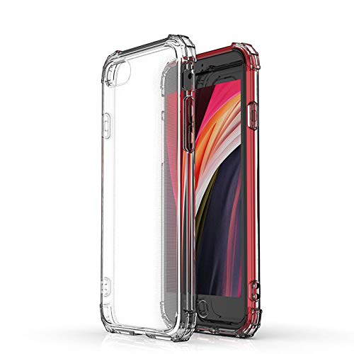 Amazon Brand – Solimo Mobile Cover, Soft Silicone and Flexible Back case for iPhone 8/iPhone 7 (Transparent)