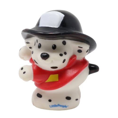 Fisher-Price Replacement Part Little People Fun Sounds Rescue Fire Station Playset C4444 - Replacement Black and White Dalmatian Dog Figure