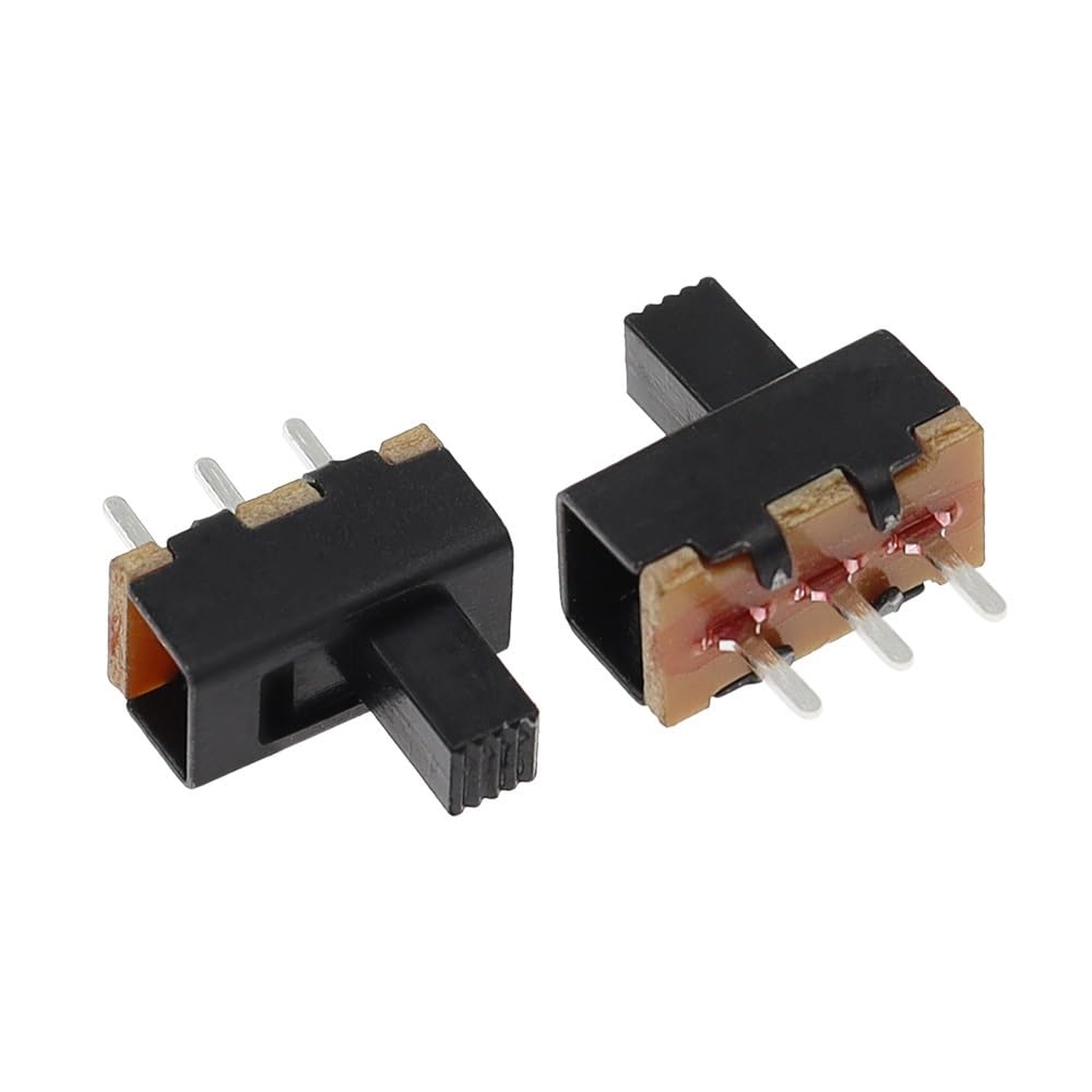 IDGTTLDF 20PCS SS12F17 Toggle Switch 3 Pin 2 Files SS12F17G5 Handle High 5mm Slide Switch DIP