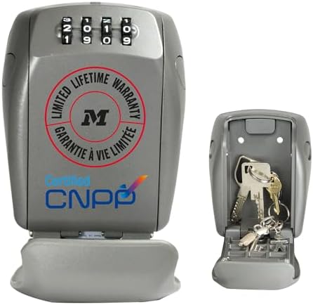 MASTER LOCK Certified Key Safe Wall Mounted, Medium 105 x 132 x 4...