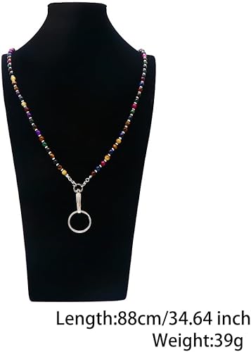 Miniatura 4 de Cordón para mujer, cordones con cuentas para tarjetas de identificación, soporte para profesores, llavero y correa para collar para mujeres y niñas