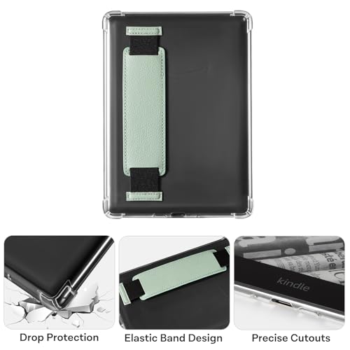 Image of iDLEHANDS 7 inch Clear Case,not for iPad(A260722) | Ultra Slim Lightweight Soft Transparent TPU Cover, Built-in Hand Strap