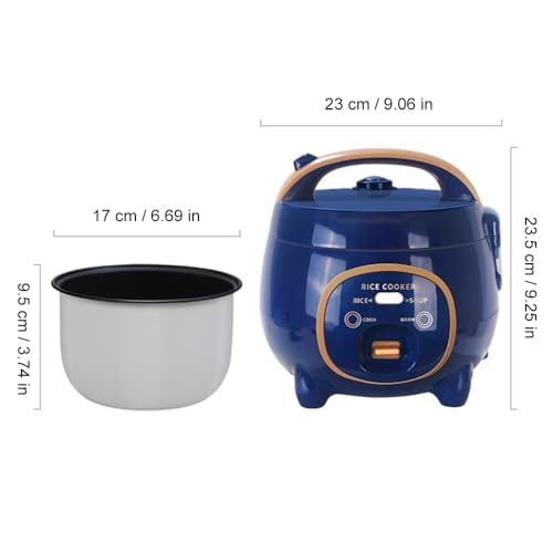 Cuit-riz mini 2L, cuiseur de riz compact à une touche | avec maintien au chaud pour étudiants, célibataires et petites cuisines