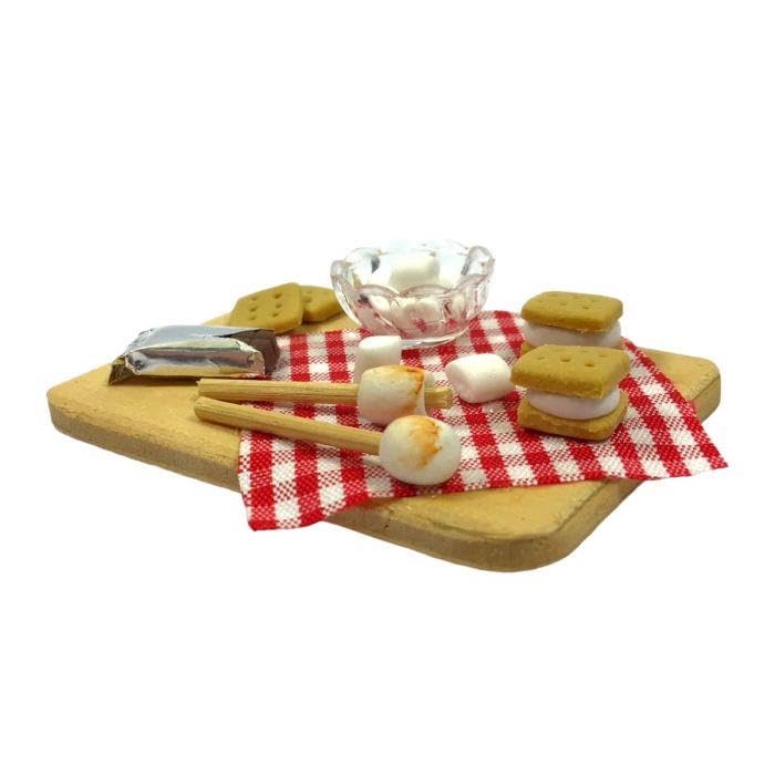 Melody Jane Puppenhaus Zubehör: Marshmallow-Schmelzset Miniatur-Küche 1:12