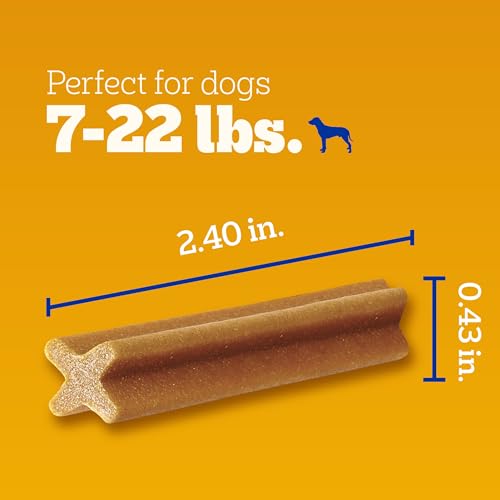 Pedigree Dentastix Small and Toy Breed Dog Treats, Original with Real Chicken, 1.63 lb. Bag (108 Treats)