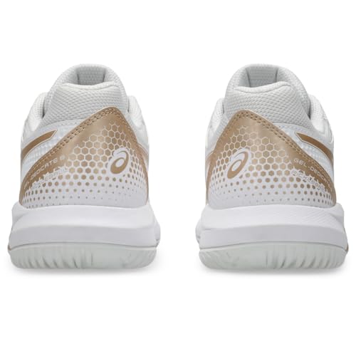 ASICS ASICS Women's Gel-Dedicate 8 Pickleball Shoes, 9, White/Champagne