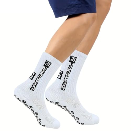 Image of Anti-Slip Sports Socks with Rubber Grip - High-Tech Breathable Cricket, Football, Yoga Socks for Men & Women | Athletic Socks for Gym, Running