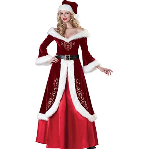 Kerstman kerstkostuum fancy dress outfits rode cape en hoed outfit, KYORE,Heren, maat L - Afbeelding 7
