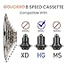 goucrro Bike Cassette 8-Speed Cassette 11-32T, 11-36T, 11-40T, 11-42T Bicycle Cassettes & Freewheels Fit Mountain Bike, Road Bicycle