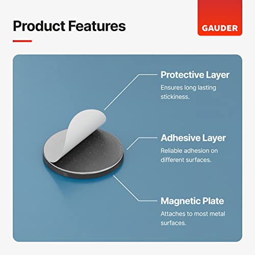 Gauder Magnetic Dots | Small Sticky Magnets With Adhesive Backing (0.8") | Self-Adhesive Flexible Magnets For Crafts, Whiteboards, Refrigerator #TOP5