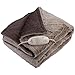 Price comparison product image Beurer HD 75 Nordic Electric Blanket, Cuddly Heat Blanket in Fur Look, 6 Temperature Levels, Machine Washable, with Automatic Shut-Off, Beige/Brown, 180 x 130 cm