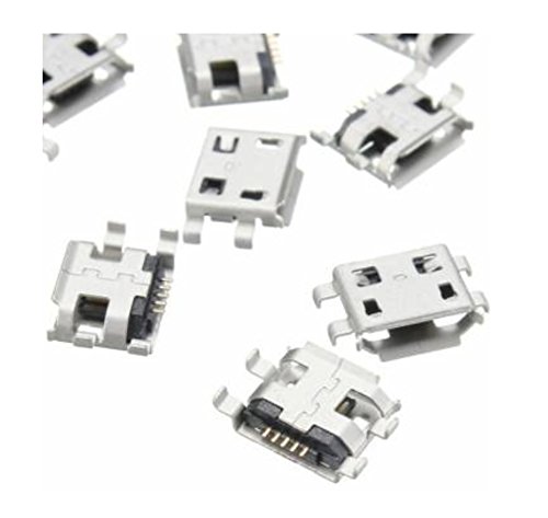 2X CONNETTORE MICRO USB femmina 5 poli MC3 pcb smd...