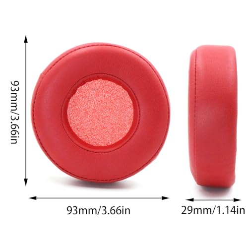 Replacement Ear Pads for Monster Beats Pro by Dr. Dre Headphones - Red | for Beats by Dr. Dre Pro Headphone, Protein Leather Ear Cups, Earpad Cushions Compatible with Monster Beats Detox Pro Headset miniatura 5