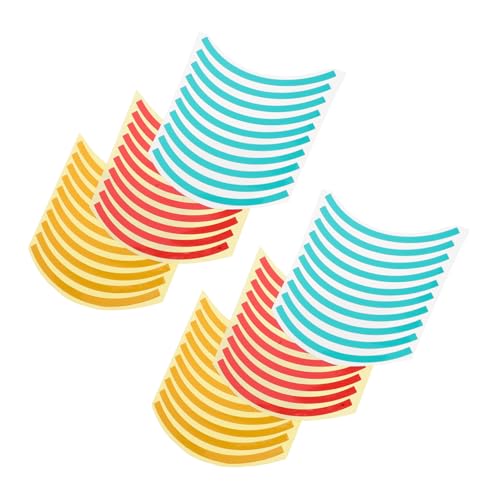 SOLUSTRE 60pcs Industrial Pressure Gauge Stickers Uv-protected Decals Yellow Reflective Tape for Easy Reading