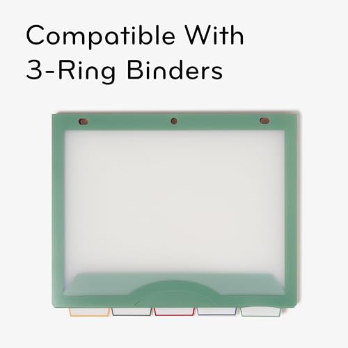 Intercalaires transparents pour classeur U Brands : 5 onglets