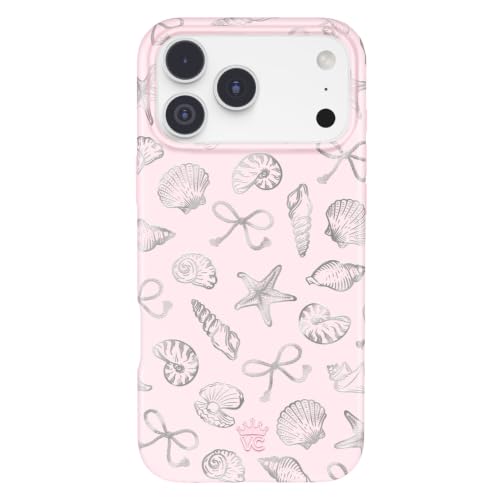 VELVET CAVIAR for iPhone 17 Pro Max Case | Pink Coastal Seashells | Compatible with MagSafe | 16ft Drop Tested | Scratch Resistant | Cute Girly Protective Cover for Women | Beach Theme