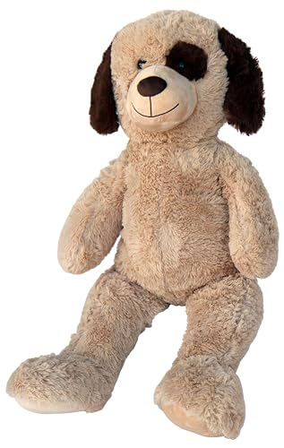 Wagner 9095 - Riesen XXL Hund 100 cm groß in hell-braun - Plüschbär Kuschelbär Teddy Bär Kuschelhund 1,0 m